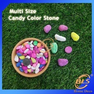 3.5kg Candy Color Multi Size Rock Stone Pebble for Gardening Planting Nursery Aquarium and Decoration