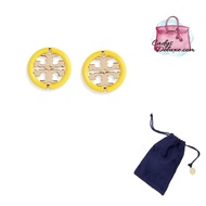 (STOCK CHECK REQUIRED)BRAND NEW AUTHENTIC INSTOCK TORY BURCH MILLER STUD EARRINGS YELLOW GOLD