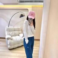 Alo Solid Color Slim-Fit Long Sleeve Shirt - European-American Style | Women's Autumn Winter Wear