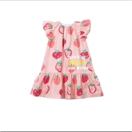 「สินค้าลิขสิทธิ์แท้」IRIS KIDS bebe 25ss IKS2310 Strawberries Series สไตส์เกาหลี ผ้านุ่มใส่สบาย ชุดเซ