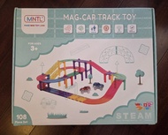 Magnetiles MNTL Mag-Car Track Toy 108 Piece Set
