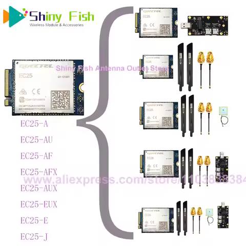 Quectel EC25 M.2 LTE Cat 4 Module with SIM Card Slot EC25-A EC25-E EC25-J EC25-AU EC25-AUX EC25-EUX 