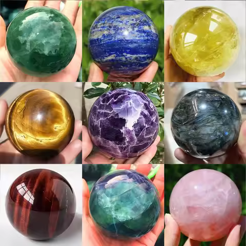 4-7cm Natural Crystal Big Ball Polished Massage Sphere Ball Reiki Healing Home Decor Lapiz Lazuli Sp