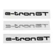 Car 3D ABS E tron GT Letters Logo Badge Emblem Decal Sticker For Audi Electric Car Q2 Q4 Q5 Q7 Q8 55