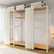 Corner Household Wardrobe Closet Closet Rack Durable Strong Metal Bedroom Wardrobe Wardrobe Simple O