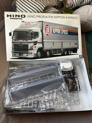絕版 1/32 Aoshima Hino 日通貨車