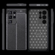 CASE SAMSUNG S24 / S24 FE / S24 PLUS / S24 ULTRA AUTOFOCUS LEATHER SILICONE TPU LEATHER COVER