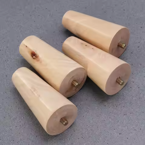 4Pcs Solid Wood Sofa Legs Natural Wooden Furniture Support Feet for Couch Armchair Ottoman TV Stand 