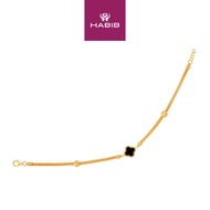 HABIB Onyx Bracelet in 585/14K Yellow Gold B24CH0022