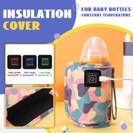 Portable heated constant temperature baby bottle, warm baby bottle for outdoor use