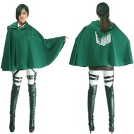 【100%-New】 Anime Attack On Titan Jacket Cloak Shingeki No Kyojin Cosplay Costumes Ataque A Los Hallo