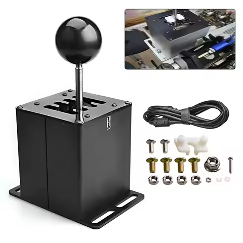 PC USB H gears 7+R For Logitech G29 G25 G27 G920 T300RS/GT For ETS2 Simracing With Sequence Function