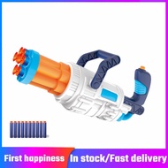 Gatling soft bullet gun childrens toy gun six-shot manual space gun /pistol mainan/boy birthday gift
