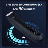 Mens Body Hair Clipper Push One Button Switch Dry Wet Shaving Clipper Safe without Hair Jam Clipper