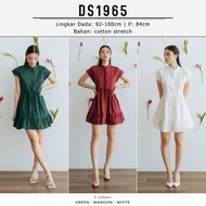 (Rb3) LAFORE - DS1965 Bonnie Dress | Dress Katun Mini Busui Imlek CNY