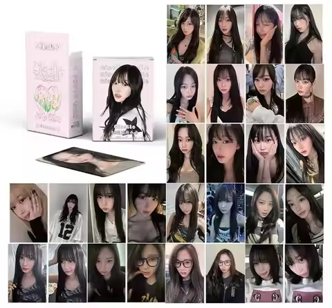 50pcs/Box Giselle Laser Mini Card Album Lomo Card Fans Collection Gifts