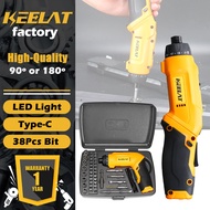 KEELAT Mini Original Electric Screwdriver USB Rechargeable  Handheld Electric Hammer Electric Screwd