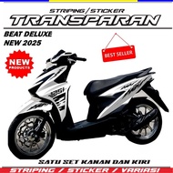 TRANSPARENT MOTORCYCLE BODY STRIPING STICKER HONDA BEAT deluxe 2025 NEW MOTIF AAA2 COOL MOTIF