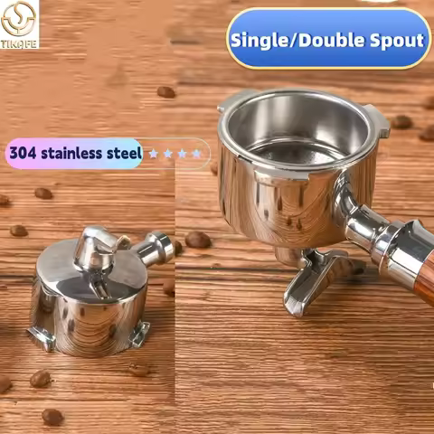 Single/Double Spout Coffee Portafilter (only Head) Espresso Handle Replacement For Delonghi Dedica E