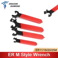 ER Collet Chuck Spanner Wrench ER8M ER11M ER16M ER20M M Type for ER Nut Series CNC Milling Machine E
