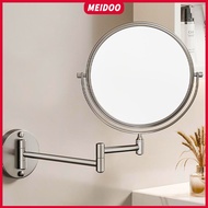 MEIDOO bathroom mirror, vanity mirror, toilet mirror, no punching, foldable rotating vanity mirror, wall mirror