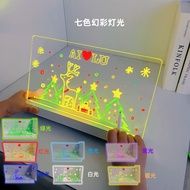 Charging Colorful diy Erasable Hand Painting Board Light Cross-Border Children led Doodle Board Mess