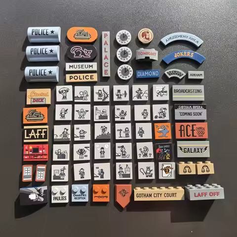 Printing part 76271 animation series Gotham City for replacing stickers