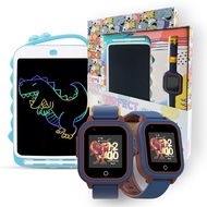 Bemi Linki Smartwatch &amp; Doodle Tablet Set: Navy Blue Children’s 4G LTE Smart Watch with Health Monitoring and 10-inch Graphic Tablet, Ideal for Fun and Safety