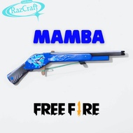 Mainan Anak Shotgun SG 2 Kayu Mamba FreeFire FF Peluru Karet