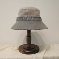 透氣漁夫帽-千鳥格/鐘型帽/漁夫帽/戶外帽/遮陽帽