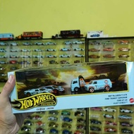Hot Wheels Premium Diorama Set Le Mans Race Gulf Fleet Street 1997 McLaren F1 Ford GT-40 Ford Transi