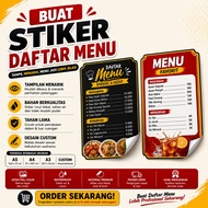 King Postka - Make A3 Size Menu List Stickers A4/