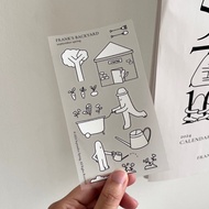 Frank's Backyard - Transparent Sticker Sheet by September Spring