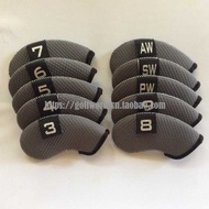 Golf iron cover golf iron cover 10pcs Set Gray iron Set Full Set Protective cover