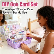DIY Goo Card Set Storage Box Hand Account Sticker Goo Card Sticker Goo Chuck Goo Card Cute Sticker C
