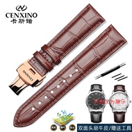 Casino CENXINO Watch Strap Genuine Leather Cowhide Men Women Solid Butterfly Buckle Universal Mechan