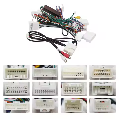 Car 16pin Wiring Harness Adapter Canbus Box Decoder Android Radio Power Cable For Lexus IS 250 IS IS