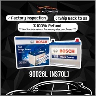 NS70 | 90D26L Battery BOSCH Car Battery - SUBARU Legacy, VOLVO, FORD Escorts 1300GT