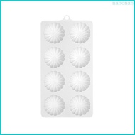Nan 8cavity Semicircular Petals Mold DIY Mousse Cake Mould Homes Baking DIY Supplies