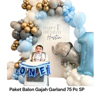 Elephant GARLAND Balloon Package 75 PC SP Elephant Birthday Decoration/