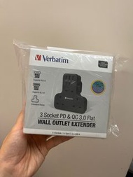 Verbatim 3 Socket PD & QC 3.0 牆壁插座擴展器