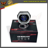 MATRIX X1 BILED R90 MAX ZXR 3 INCH BILED BLUELENS MATRIX X1 PLUS 5D RGB ACRYLIC SHROUD 210+ MODE