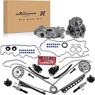 maXpeedingrods Engine Timing Chain Kit & Water Pump Cover Gasket Fit for Ford F150 F250 F350 Super D