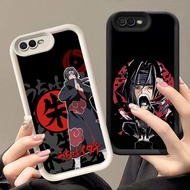 Q-10 Anime Uchiha Sasuke Black white Case for OPPO A3S A12E A1K Realme C2 C2S C1
