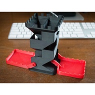 Dice Tower with Fold-Up Trays