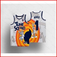 NBA Jersey TUNE SQUAD BUGS RUNNER DUCK MARTIAN LOLA TAZ Basketball Jersey Sports Vest Unisex Plus Si
