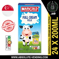 MARIGOLD UHT Full Cream Milk 200ML X 24 (TETRA) - FREE DELIVERY within 3 working days!