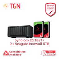 Synology DS1821+ Seagate 6TB Bundle x 2