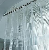 EVA Short Shower Curtain Liner 60 Inch Length, Heavy Duty Clear Short Shower Liner with 3 Weighted M