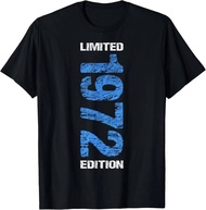 1972 Limited Edition 53th Birthday Born 1972 Unisex Neck Short Sleeve T-Shirt Casual Personalized Cl